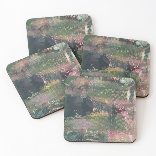 Item preview, Abstract Monotype Printmaking Design No. 7 - Sunday at Wimbledon designed and sold by danielliamgill.