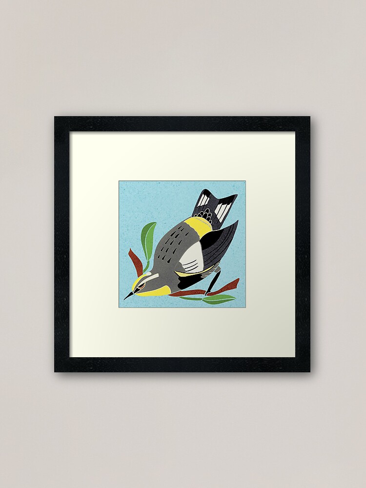 Alternate view of Yellow Bird Audubon Warbler Songbird 3 of 9 Framed Art Print