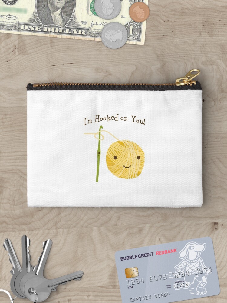 Cute and funny I'm Hooked on you Crochet hook and Yarn design iPhone Case  for Sale by Eggtooth