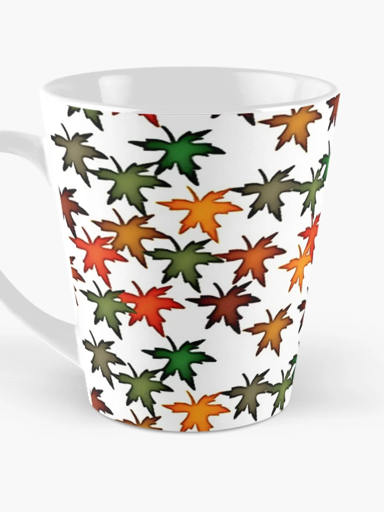 Thumbnail 3 of 4, Coffee Mug, Fall Leaves Pattern designed and sold by Poetic Patterns Studio.