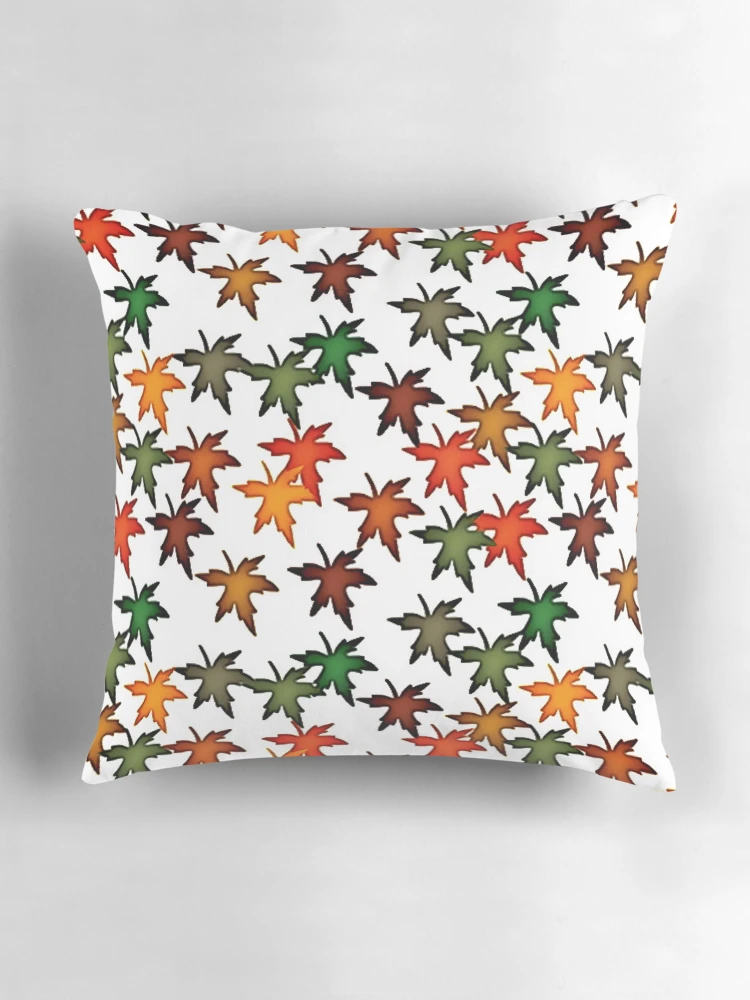 Thumbnail 3 of 4, Pillow, Fall Leaves Pattern designed and sold by Poetic Patterns Studio.