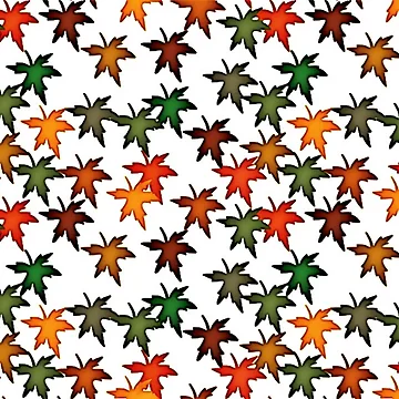 Artwork thumbnail, Fall Leaves Pattern by Poetic Patterns Studio