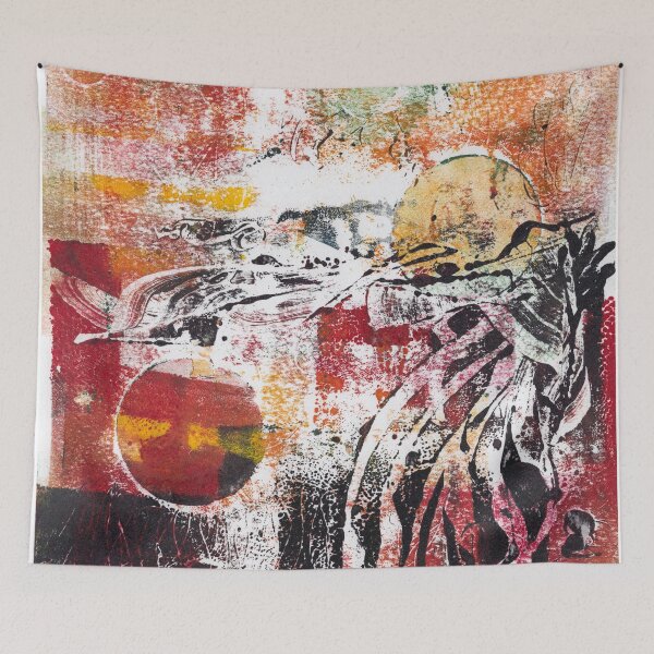 Item preview, Abstract Monotype Printmaking Design No. 8 - Thurston's Miracles of Magic designed and sold by danielliamgill.