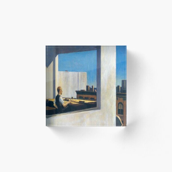 Office in a Small City-Edward Hopper Acrylic Block