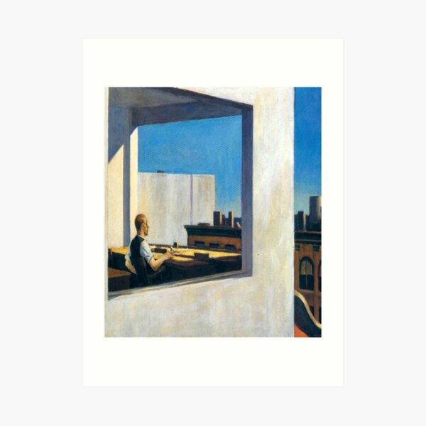 Office in a Small City-Edward Hopper Art Print