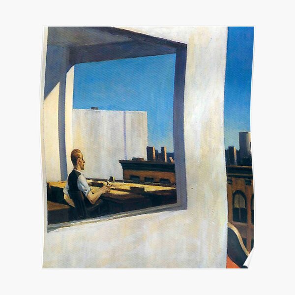 Bureau dans une petite ville-Edward Hopper Poster