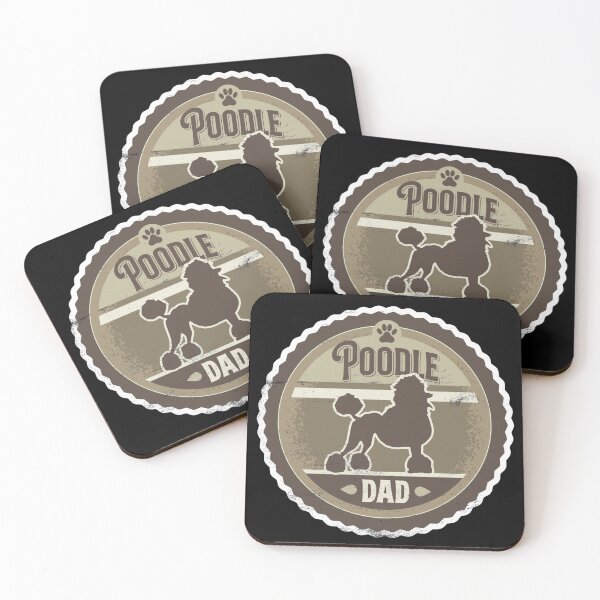 Item preview, Poodle Dad - Distressed Standard Poodle Silhouette Design designed and sold by DoggyStyles.