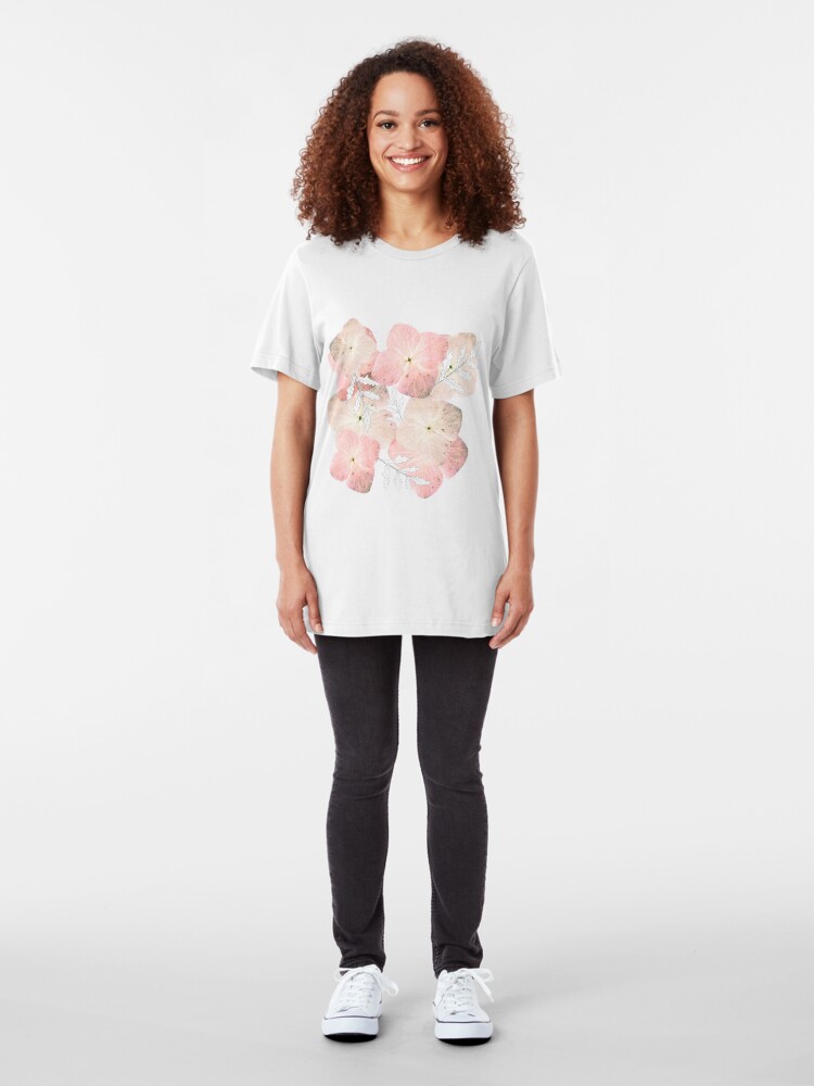 Alternative Ansicht von Hortensie Pastell Slim Fit T-Shirt