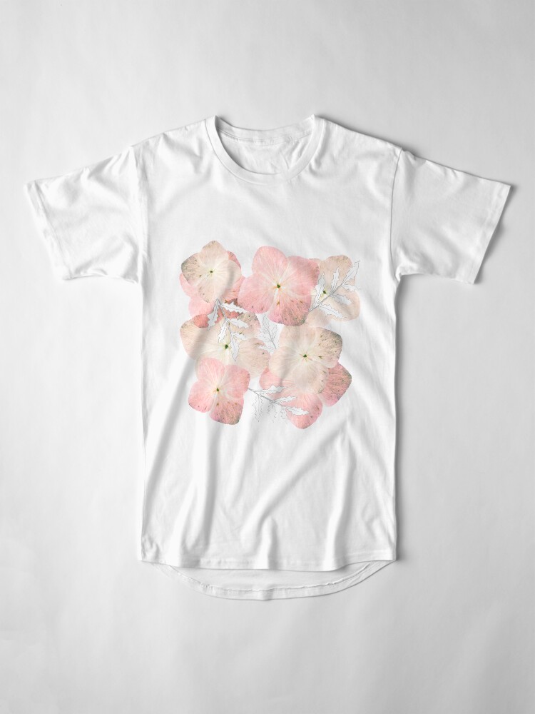 Alternative Ansicht von Hortensie Pastell Longshirt