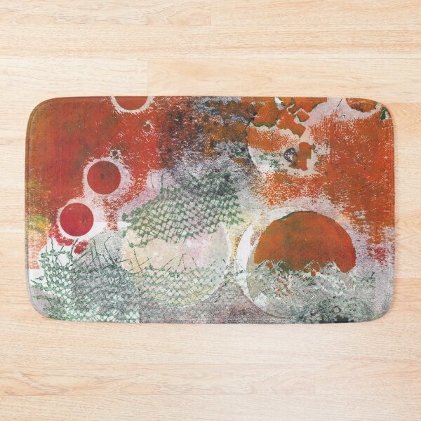 Item preview, Abstract Monotype Printmaking Design No. 6 - Oranges, Lemon and Cheri designed and sold by danielliamgill.
