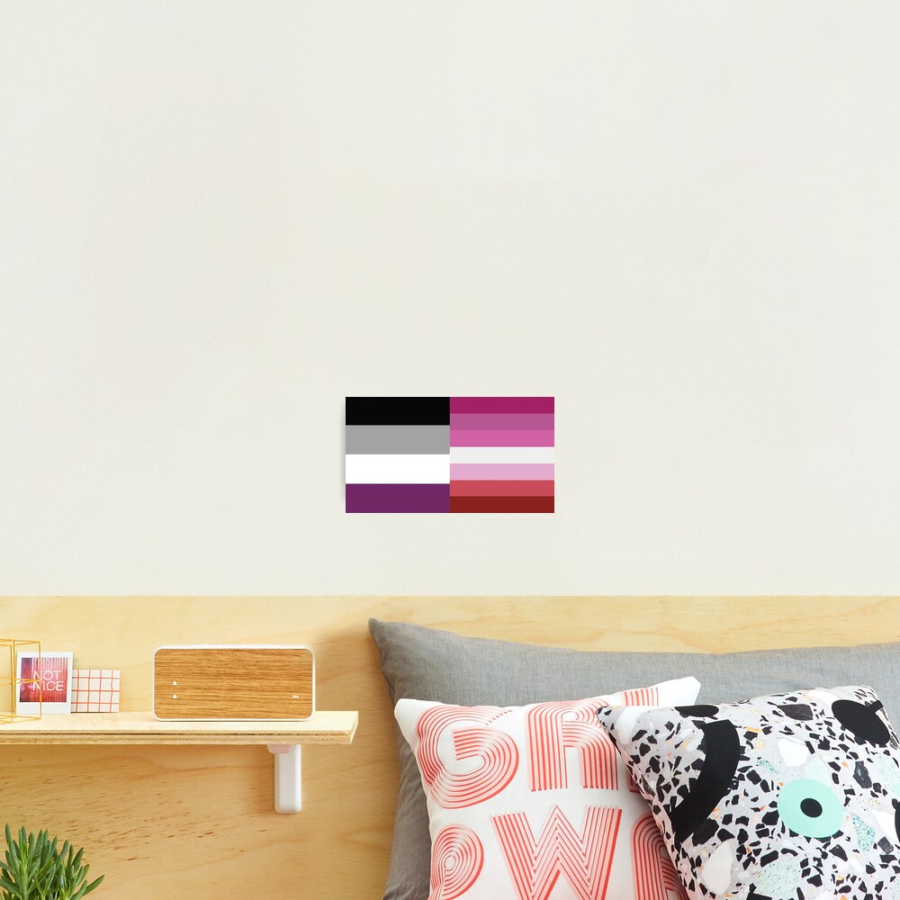 Asexual Lesbian Flag Photographic Print By Hamsters Redbubble 2983
