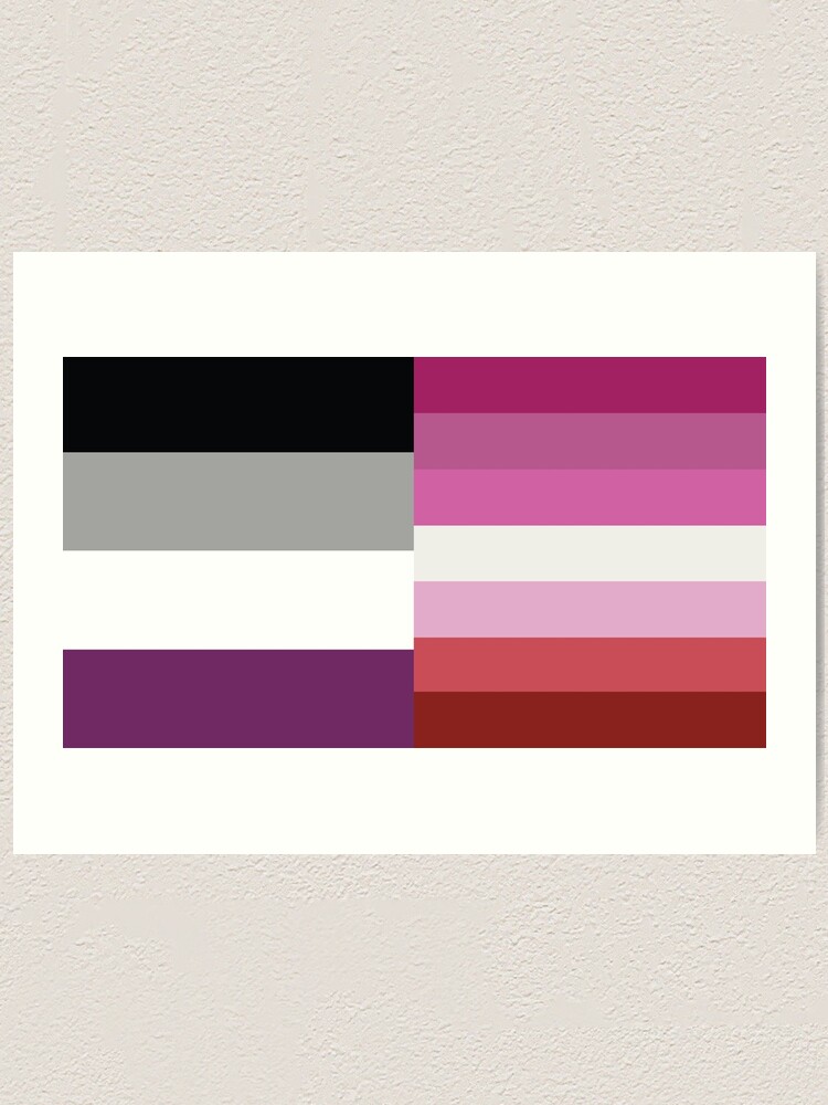 Asexual Lesbian Flag Art Print For Sale By Hamsters Redbubble 4990