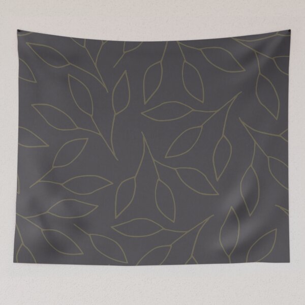 Item preview, Leaves Green and Gray designed and sold by inkblotcreative.