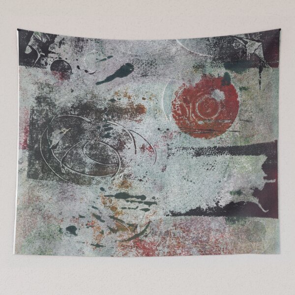 Item preview, Abstract Monotype Printmaking Design No. 25- Ashen Lady designed and sold by danielliamgill.