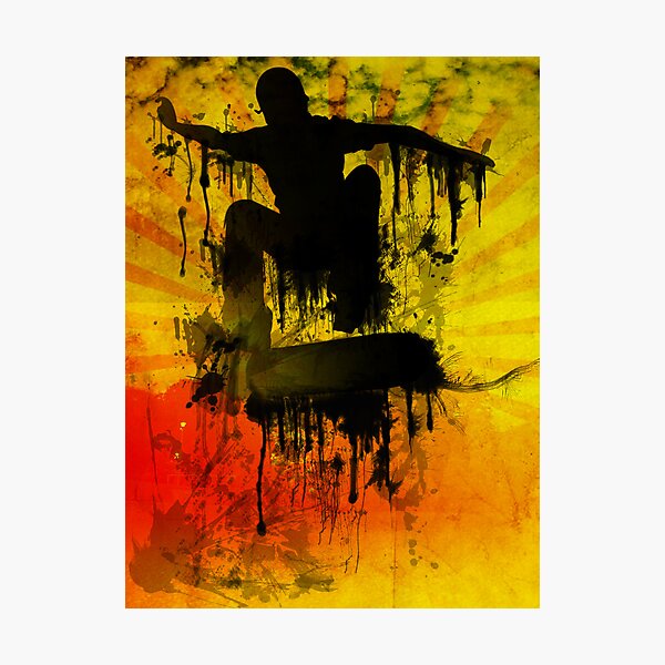 Kickflippin it! Photographic Print