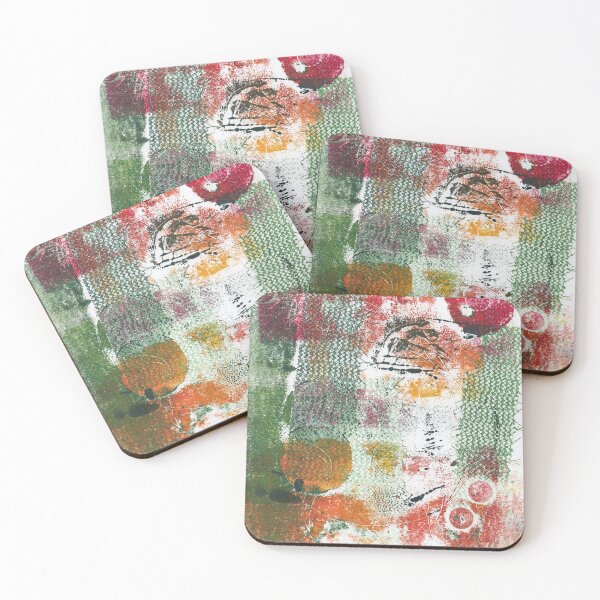 Item preview, Abstract Monotype Printmaking Design No. 11- Clamdiggers and Clamato designed and sold by danielliamgill.