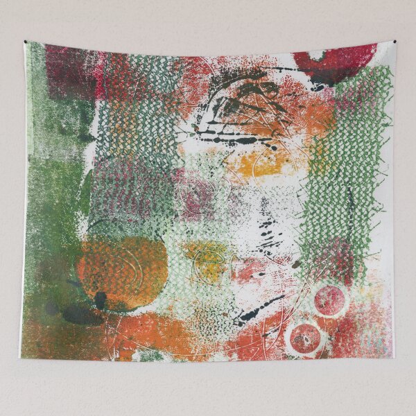 Item preview, Abstract Monotype Printmaking Design No. 11- Clamdiggers and Clamato designed and sold by danielliamgill.