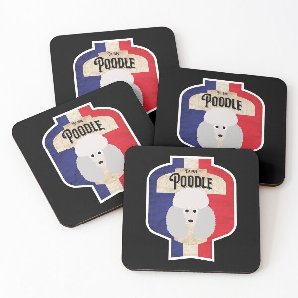Item preview, Poodle - Distressed French Poodle Beer Label Design designed and sold by DoggyStyles.