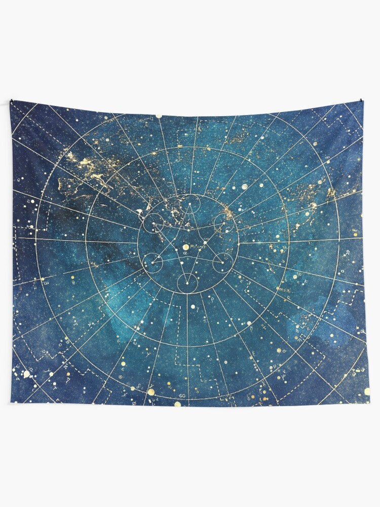 Alternate view of Star Map :: City Lights Tapestry