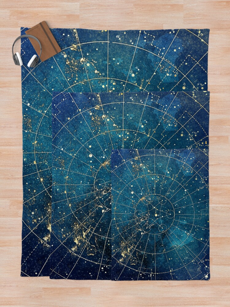 Alternate view of Star Map :: City Lights Throw Blanket