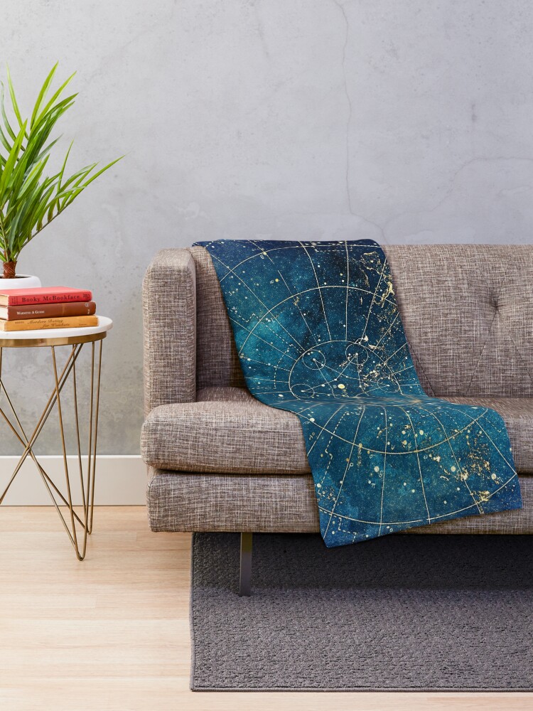 Alternate view of Star Map :: City Lights Throw Blanket