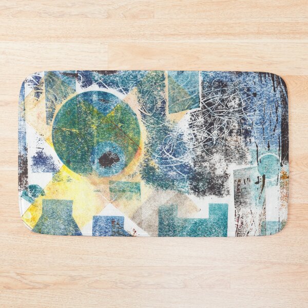Item preview, Abstract Monotype Printmaking Design No. 12-Portland under a Harvest Moon designed and sold by danielliamgill.