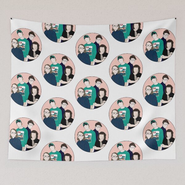 Item preview, hippo campus pink designed and sold by cool stickerz.