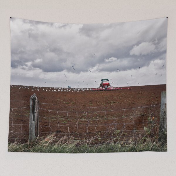 Item preview, Autumn Somerset Ploughing designed and sold by FOLK ART FUSION by heidiannemorris.