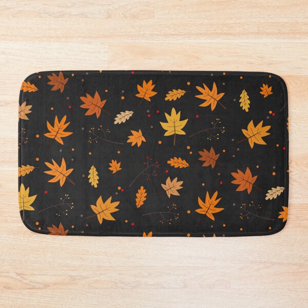 Item preview, Autumn leaves and berries pattern designed and sold by space-kitten.
