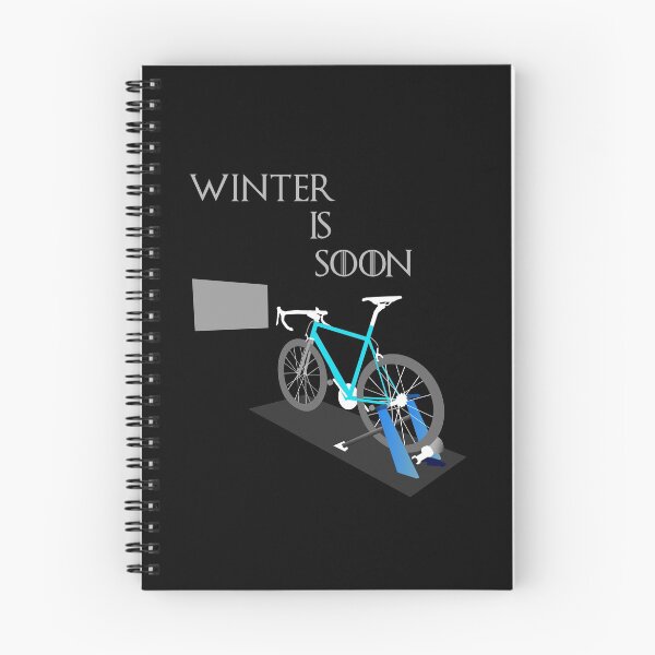 Item preview, Winter Is Soon, Time for Indoor Training. (black) designed and sold by cycleexplorers.