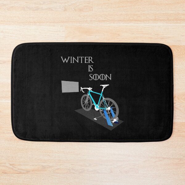 Item preview, Winter Is Soon, Time for Indoor Training. (black) designed and sold by cycleexplorers.