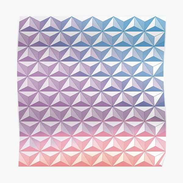 Geodesic Sphere, Purple Poster