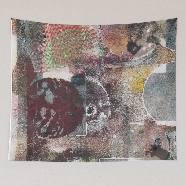 Item preview, Abstract Monotype Printmaking Design No. 14 - Phoenix from the Air designed and sold by danielliamgill.