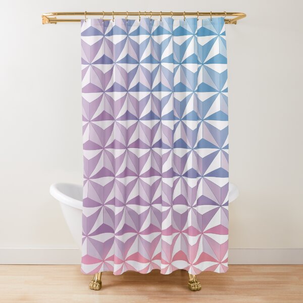 Geodesic Sphere, Purple Shower Curtain