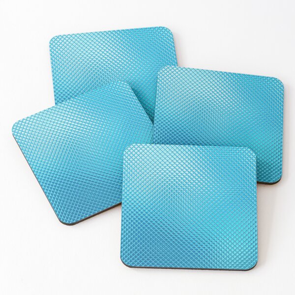 Item preview, Abstract Cyan Fish Scale Design designed and sold by Dator-Abstracts.