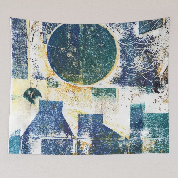 Item preview, Abstract Monotype Printmaking Design No. 16 - Eclipse designed and sold by danielliamgill.