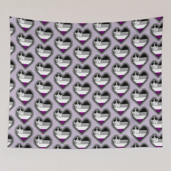 Item preview, Sparkly Asexual Pride Pixel Heart designed and sold by rei0.