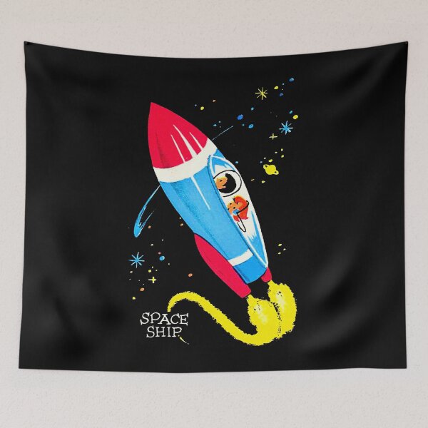 Item preview, Retro Space Ship Kids designed and sold by pocketsoup.