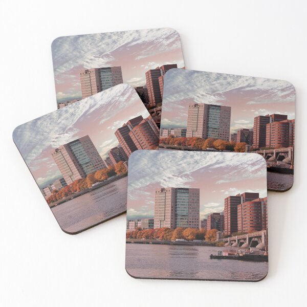 Item preview, Beautiful waterscape with gorgeous clouds above the city of Boston designed and sold by With My Hands By K.