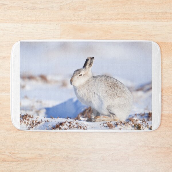 Item preview, Wild hare  on snow covered mountain designed and sold by chanonry.