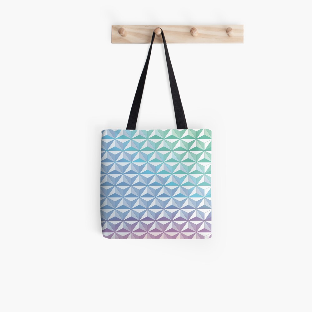 Geodesic Sphere, Blue Tote Bag