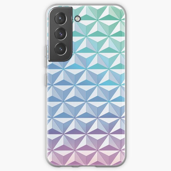 Geodesic Sphere, Blue Samsung Galaxy Soft Case