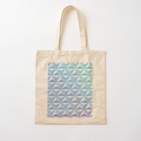 Geodesic Sphere, Blue Cotton Tote Bag