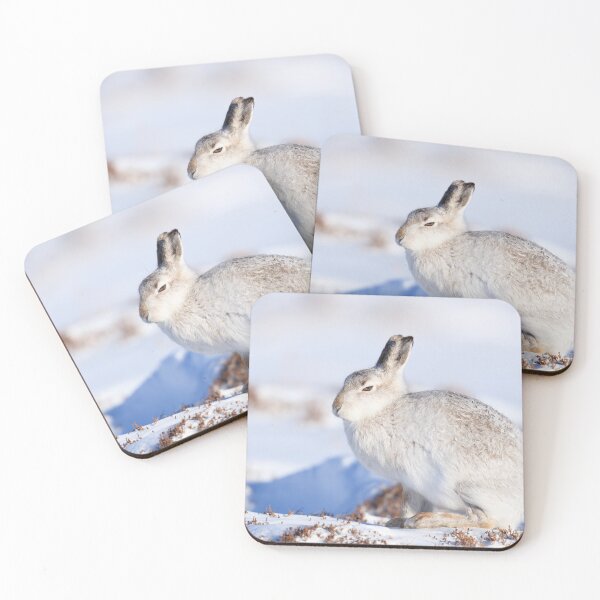 Item preview, Wild hare  on snow covered mountain designed and sold by chanonry.