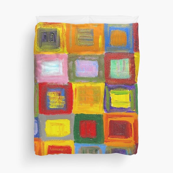 Square Dance 1 Duvet Cover