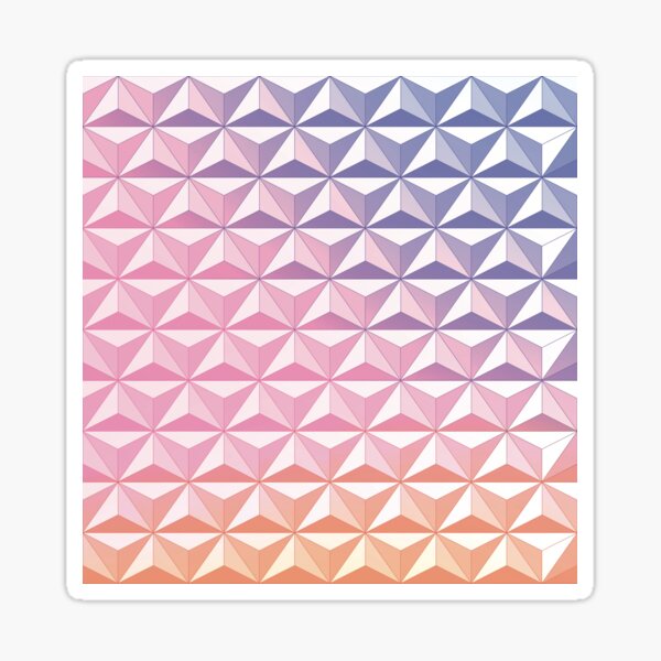 Geodesic Sphere, Pink Sticker