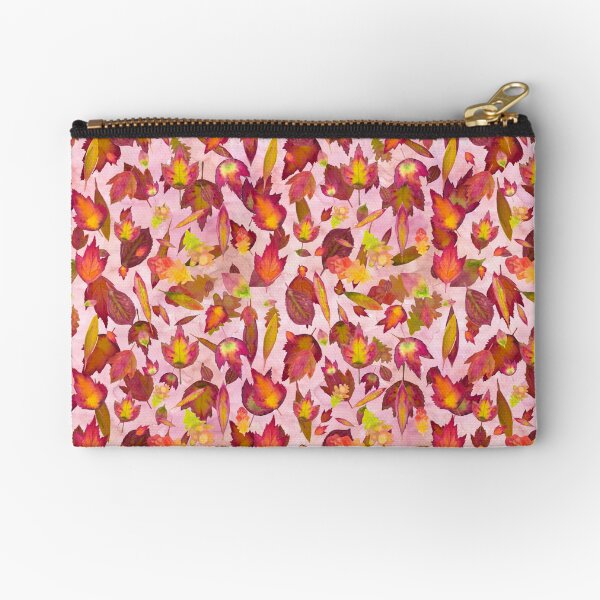 Autumn Leaves Pattern Zipper Pouch