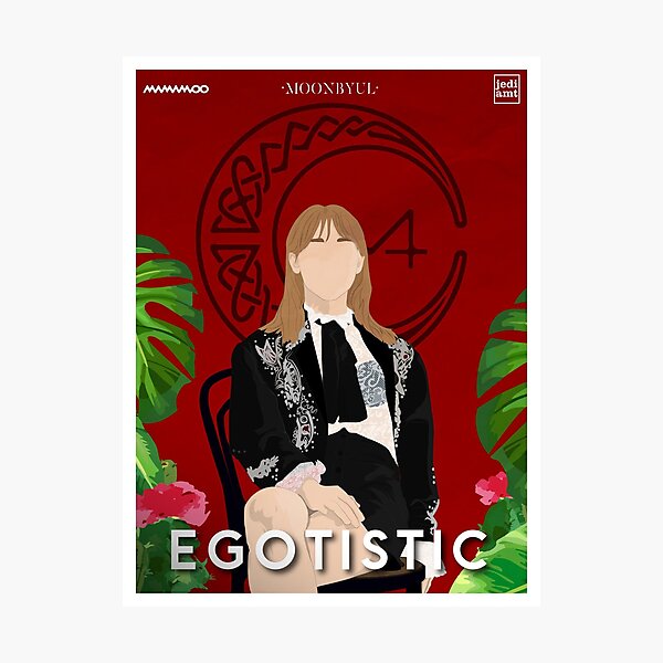 Item preview, MAMAMOO "EGOTISTIC" RED MOON 4 SEASONS POSTER STYLE designed and sold by Jedi-amt.
