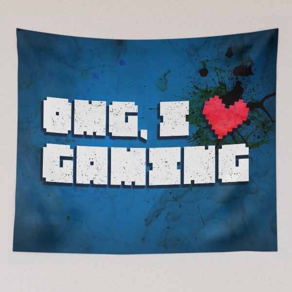 Item preview, OMG, I love gaming! Nerdy gamer humor designed and sold by RAWWR.
