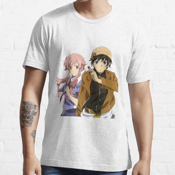 UNISEX Mirai Nikki Anime T-shirt Yuno Gasai Future Diary 